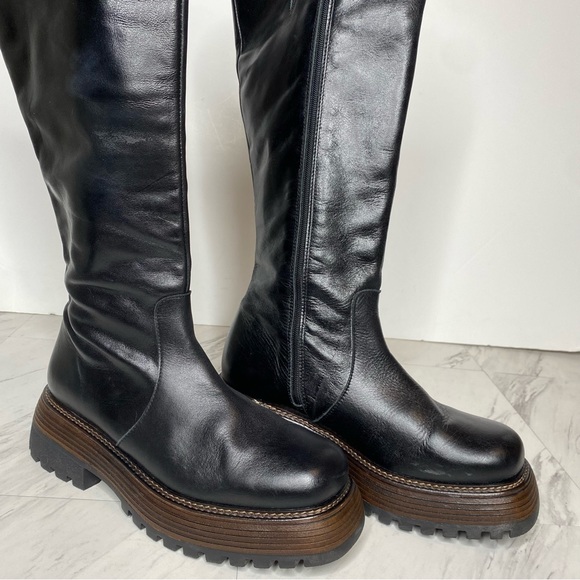 Free People Rhodes Chunky Platform Black Tall Boot 10 - Picture 10 of 15